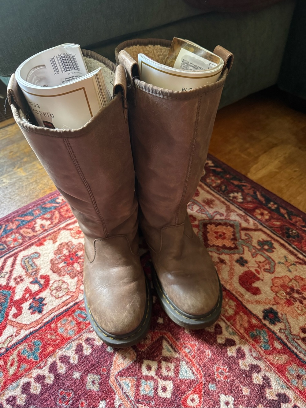 Dr. Martens Brown Leather Winter Boots